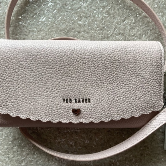 TED BAKER Scalloped Leather Purse Crossbody - Picture 6 of 9